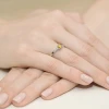Pierścionek zaręczynowy białe złoto i żółty i białe laboratoryjne Lab Diamonds W0399.B3.LDY.01 marko