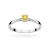 Klasyczny zaręczynowy pierścionek z białego złota z żółtym diamentem laboratoryjnym 0,15ct Lab Diamonds W0367.B3.LDY.01 marko