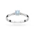 Klasyczny zaręczynowy pierścionek z białego złota z niebieskim diamentem laboratoryjnym 0,15ct Lab Diamonds W0367.B3.LDA.01 marko