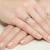 Klasyczny zaręczynowy pierścionek z białego złota z niebieskim diamentem laboratoryjnym 0,15ct Lab Diamonds W0367.B3.LDA.01 marko
