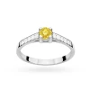 Ponadczasowy zaręczynowy pierścionek z białego złota z żółtym diamentem laboratoryjnym 0,30ct Lab Diamonds  W0364.B3.LDY.01 marko