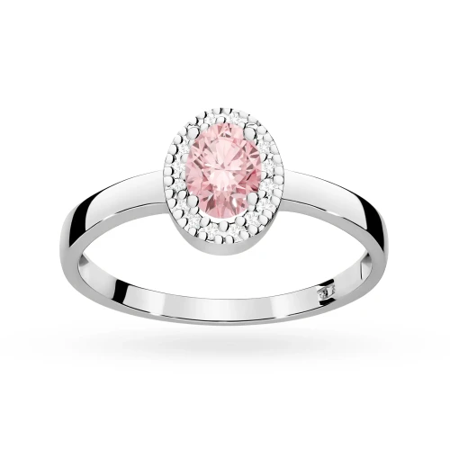 Pierścionek zaręczynowy z białego złota z owalnym różowym diamentem laboratoryjnym 0,50ct Lab Diamonds W0330.B3.LDP.01 marko