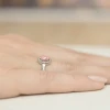 Pierścionek zaręczynowy z białego złota z owalnym różowym diamentem laboratoryjnym 0,50ct Lab Diamonds W0330.B3.LDP.01 marko