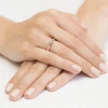 Złoty pierścionek z niebieskim diamentem laboratoryjnym 0,15ct Lab Diamonds w klasycznym stylu  W0295.Z3.LDA.01 marko