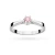 Pierścionek w klasycznym stylu z białego złota z różowym diamentem laboratoryjnym 0,15ct Lab Diamonds W0295.B3.LDP.01 marko