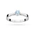 Pierścionek w klasycznym stylu z białego złota z niebieskim diamentem laboratoryjnym 0,15ct Lab Diamonds W0295.B3.LDA.01 marko