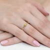 Tradycyjny pierścionek zaręczynowy żółty diament laboratoryjny 0,15ct żółte złoto Lab Diamonds W0256.Z3.LDY.01 marko