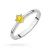 Tradycyjny pierścionek zaręczynowy żółty diament laboratoryjny 0,15ct białe złoto Lab Diamonds W0256.B3.LDY.01 marko