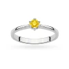 Tradycyjny pierścionek zaręczynowy żółty diament laboratoryjny 0,15ct białe złoto Lab Diamonds W0256.B3.LDY.01 marko
