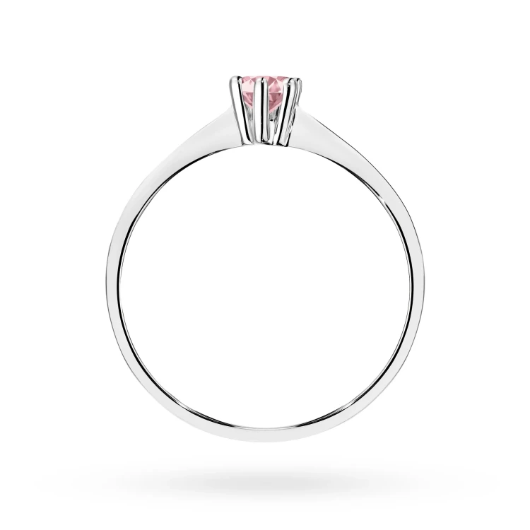Tradycyjny pierścionek zaręczynowy różowy diament laboratoryjny 0,15ct białe złoto Lab Diamonds W0256.B3.LDP.01 marko