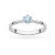 Tradycyjny pierścionek zaręczynowy niebieski diament laboratoryjny 0,15ct białe złoto Lab Diamonds  W0256.B3.LDA.01 marko