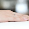 Tradycyjny pierścionek zaręczynowy niebieski diament laboratoryjny 0,15ct białe złoto Lab Diamonds  W0256.B3.LDA.01 marko
