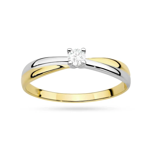 Klasyczny pierścionek zaręczynowy diament laboratoryjny 0,10ct złoty Lab Diamonds złoto 375 W0230.Z5.LDW.02 marko