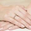 Zaręczynowy pierścionek białe złoto brylant 0,12ct Klasyka W0222.B3.DIW.04 marko