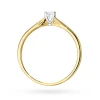 Klasyczny złoty zaręczynowy pierścionek z pojedynczym diamentem laboratoryjnym Lab Diamonds W0045.Z3.LDW.01 marko