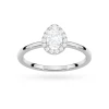 Pierścionek z białego złota z diamentem 0,50ct w szlifie łezka w oprawie halo P0314.B3.DIW.03 marko