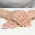 Pierścionek z białego złota z diamentem 0,50ct w szlifie princess z kamieniami na szynie P0310.B3.DIW.03 marko