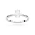 Klasyczny pierścionek z białego złota z diamentem 0,50ct w szlifie łezka P0304.B3.DIW.03 marko