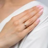 Klasyczny pierścionek z żółtego złota z diamentem 0,50ct w szlifie emerald P0303.Z3.DIW.03 marko