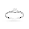 Klasyczny złoty pierścionek z diamentem laboratoryjnym Lab Diamonds białe złoto P0219.B3.LDW.01 marko