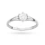 Zaręczynowy pierścionek z białego złota z trzema diamentami laboratoryjnymi Lab Diamonds P0177.B3.LDW.01 marko
