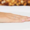 Zaręczynowy pierścionek z białego złota z trzema diamentami laboratoryjnymi Lab Diamonds P0177.B3.LDW.01 marko