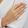 Złoty pierścionek z diamentami laboratoryjnymi w sercu Lab Diamonds 375 P0176.Z5.LDW.01 marko