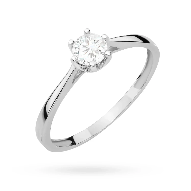 Pierścionek zaręczynowy z białego złota z diamentem laboratoryjnym 0,25ct w sześciu łapkach Lab Diamonds P0172.B3.LDW.01 marko