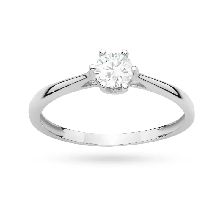 Pierścionek zaręczynowy z białego złota z diamentem laboratoryjnym 0,25ct w sześciu łapkach Lab Diamonds P0172.B3.LDW.01 marko
