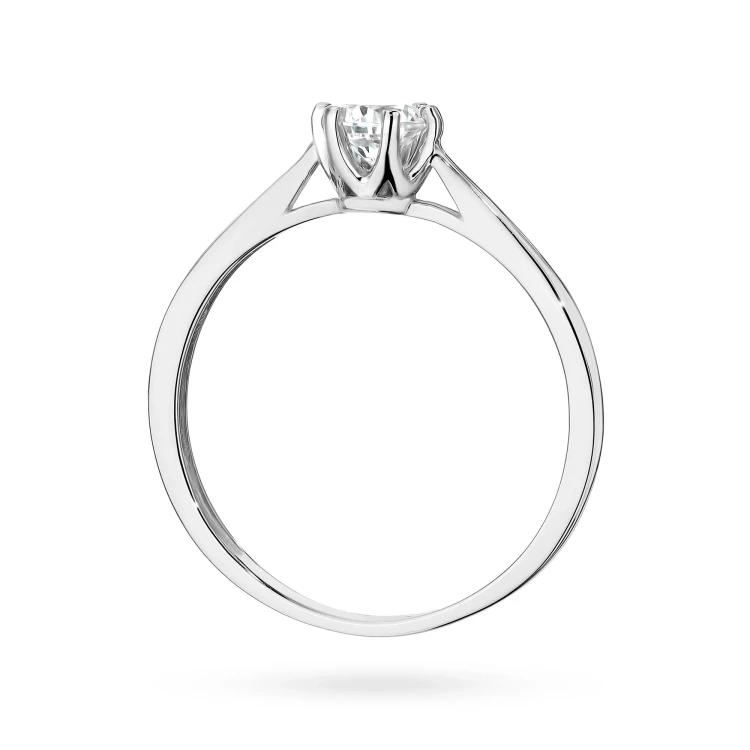 Pierścionek zaręczynowy z białego złota z diamentem laboratoryjnym 0,25ct w sześciu łapkach Lab Diamonds P0172.B3.LDW.01 marko