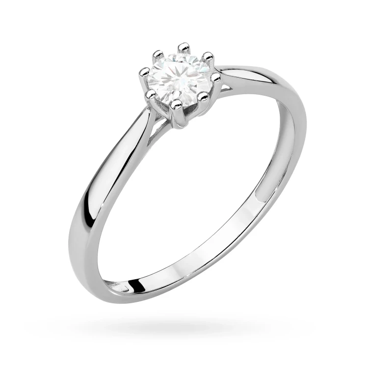 Pierścionek z białego złota z diamentem laboratoryjnym 0,30ct w ośmiu łapkach Lab Diamonds P0168.B3.LDW.01 marko