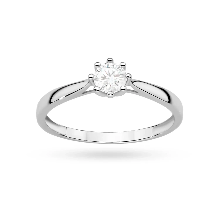 Pierścionek z białego złota z diamentem laboratoryjnym 0,30ct w ośmiu łapkach Lab Diamonds P0168.B3.LDW.01 marko