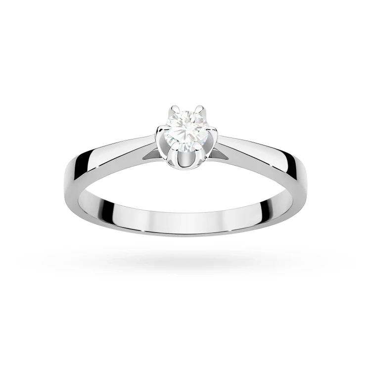 Pierścionek w klasycznym stylu z białego złota z diamentem laboratoryjnym 0,15ct Lab Diamonds W0295.B3.LDW.02 marko