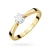 Złoty pierścionek z diamentem laboratoryjnym 0,15ct Lab Diamonds w klasycznym stylu W0295.Z3.LDW.02 marko