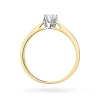 Złoty pierścionek z diamentem laboratoryjnym 0,15ct Lab Diamonds w klasycznym stylu W0295.Z3.LDW.02 marko