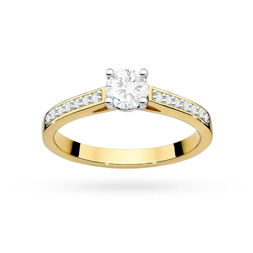 Złoty pierścionek zaręczynowy brylanty 0,62ct Galaktyki W052-585-B0.62 marko