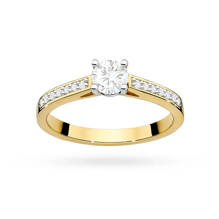 Złoty pierścionek zaręczynowy brylanty 0,62ct Galaktyki W052-585-B0.62 marko