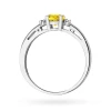 Pierścionek zaręczynowy z białego złota z okrągłym żółtym diamentem laboratoryjnym Lab Diamonds W0010.B3.LDY.01 marko