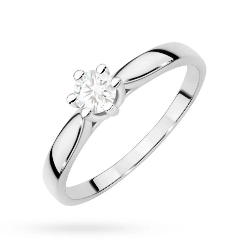Zaręczynowy pierścionek białe złoto brylant 0,30ct W222B-585-B0.25 MARKO