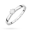 Klasyczny pierścioenk zaręczynowy z diamentem laboratoryjnym 0,10ct białe złoto Lab Diamonds W0222.B3.LDW.03 marko