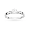 Klasyczny zaręczynowy pierścionek z białego złota z diamentem laboratoryjnym 0,25ct Lab Diamonds W0222.B3.LDW.09 marko W0222.B3.LDW.09 marko