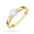Klasyczny pierścionek zaręczynowy z diamentem laboratoryjnym 0,30ct żółte złoto Lab Diamonds W0222.Z3.LDW.10 marko