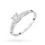 Pierścionek z białego złota z brylantami 0,12ct Galaktyki W055 próba 585 MARKO