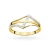 Pierścionek z żółtego złota brylanty 0,03ct W114-585-B0.04 MARKO
