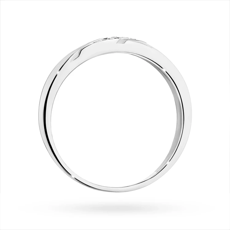 Pierścionek z białego złota obrączka z brylantami 0,02ct Obietnice W0118.B3.DIW.01 marko