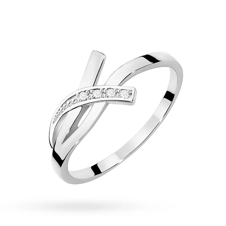 Pierścionek z białego złota z brylantami 0,02ct Obietnice W0179.B3.DIW.01 marko