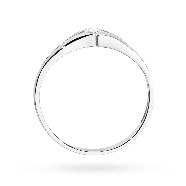 Zaręczynowy pierścionek białe złoto brylant 0,08ct Klasyka W0207.B3.DIW.01 marko