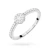 Pierścionek z białego złota z brylantami 0,19ct Galaktyki W273 MARKO
