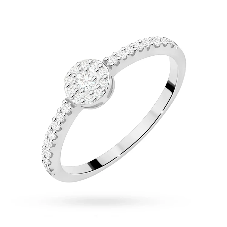 Pierścionek z białego złota z brylantami 0,19ct Galaktyki W273 MARKO