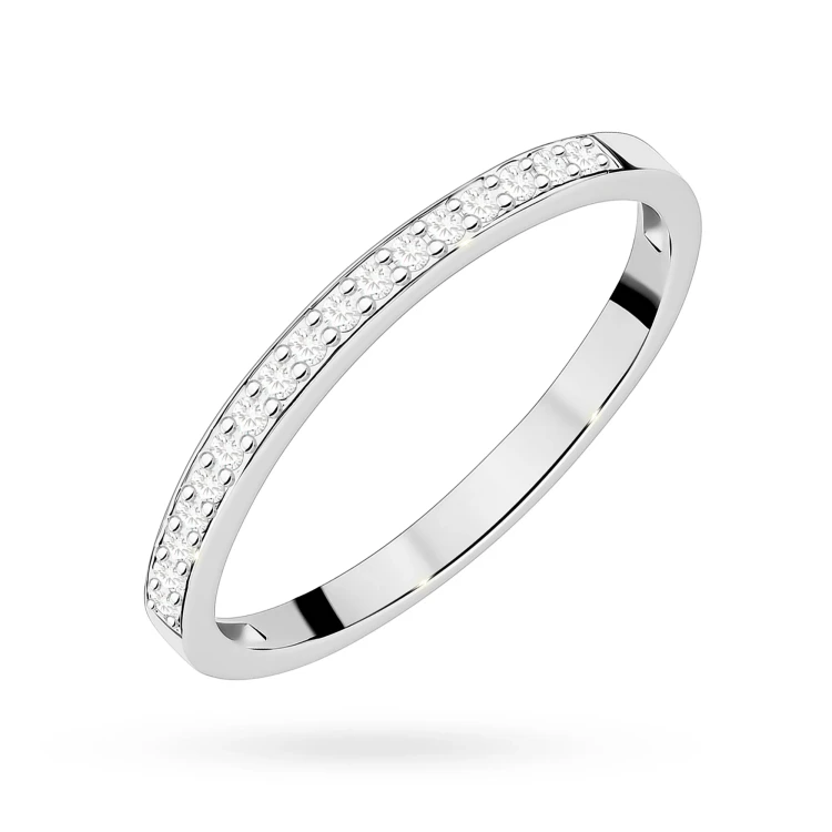 Pierścionek z białego złota obrączka z brylantami 0,09ct Galaktyki W0306.B3.DIW.01 marko